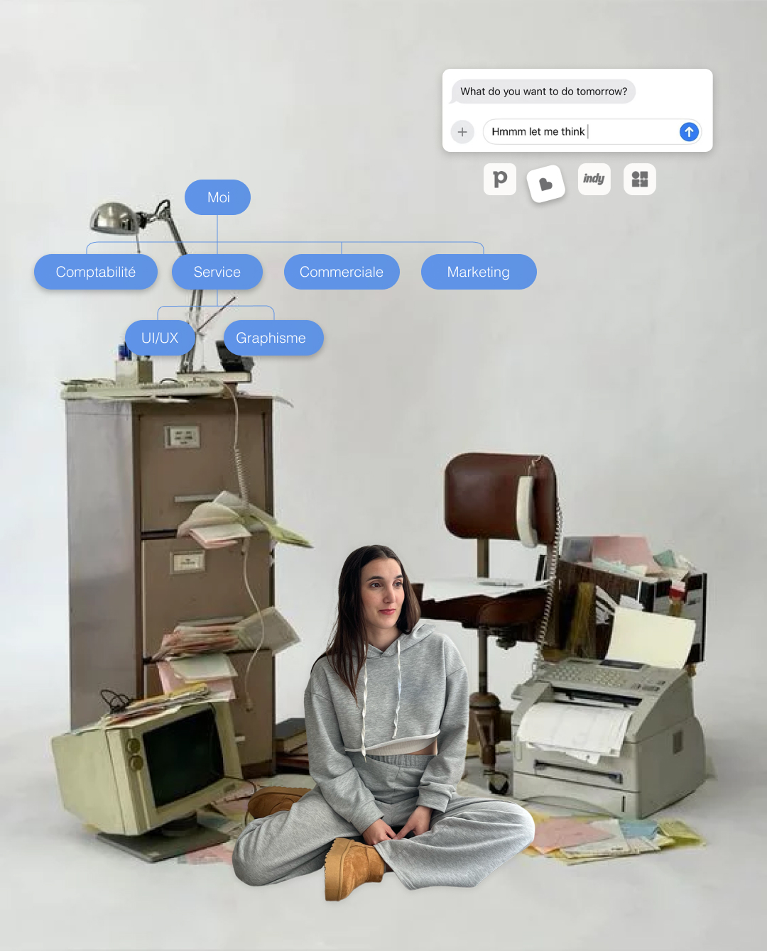 Espace de travail créatif